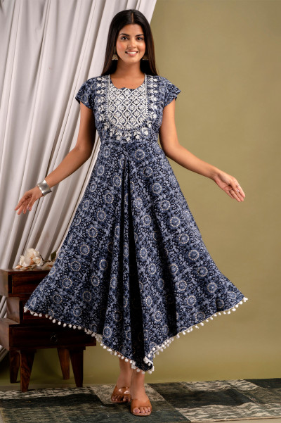 Blue Long Gown